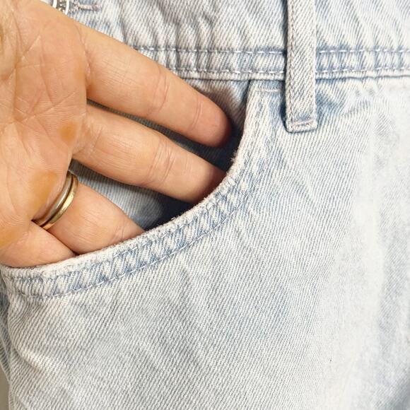 LEVI'S Rainbow Strap Denim Jean Shortall Overalls Light Wash Kids Size 10Regular - Picture 6 of 12